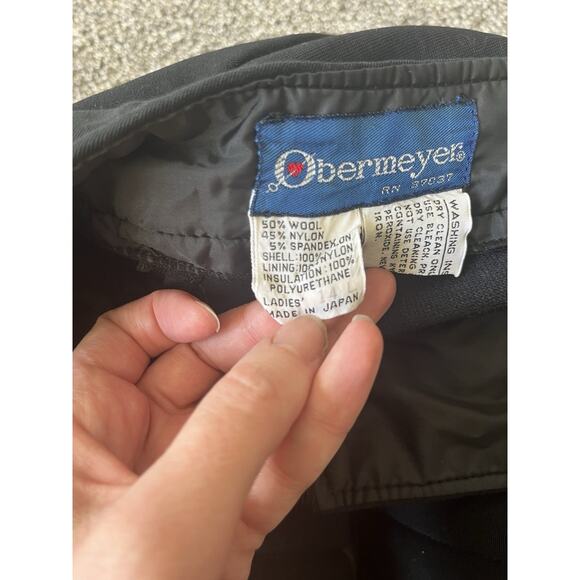 VTG 70s Obermeyer Japan Pants Retro 2 Tone Padded Knees Quilted RARE Small? I - Picture 4 of 12